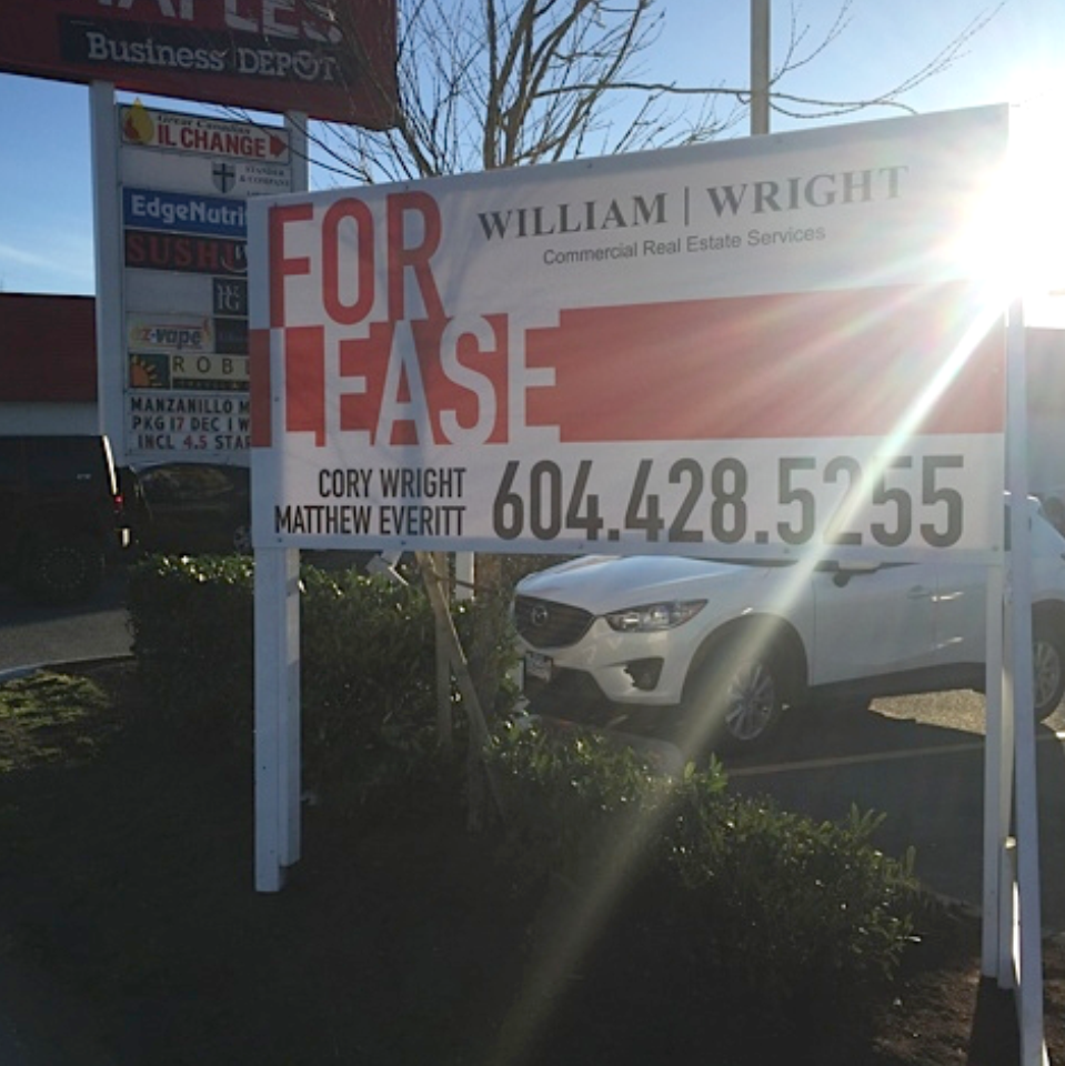 For Lease or Sale Signage