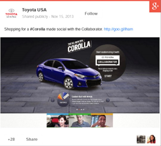 Social Media Advertising on Google+